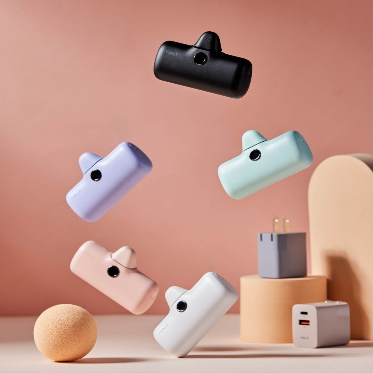 【iWALK  Pro】口袋寶5代直插式行動電源(Lightning蘋果 / Type-c安卓) 最新版