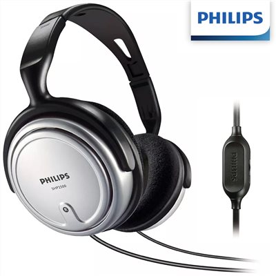 【Philips 飛利浦】頭戴式立體聲電視/電腦耳機 SHP2500 公司貨保固一年 （可搭配電吉他使用)